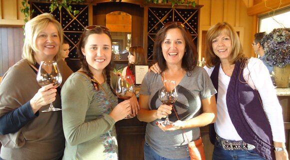 Joni's tour with Kathy, Samantha and Betty visiting the Willamette Valley Wineries.ty wineries.